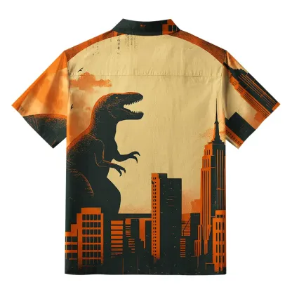 Tokyo-Tiger Monster In The City Aloha Hawaiian Shirt