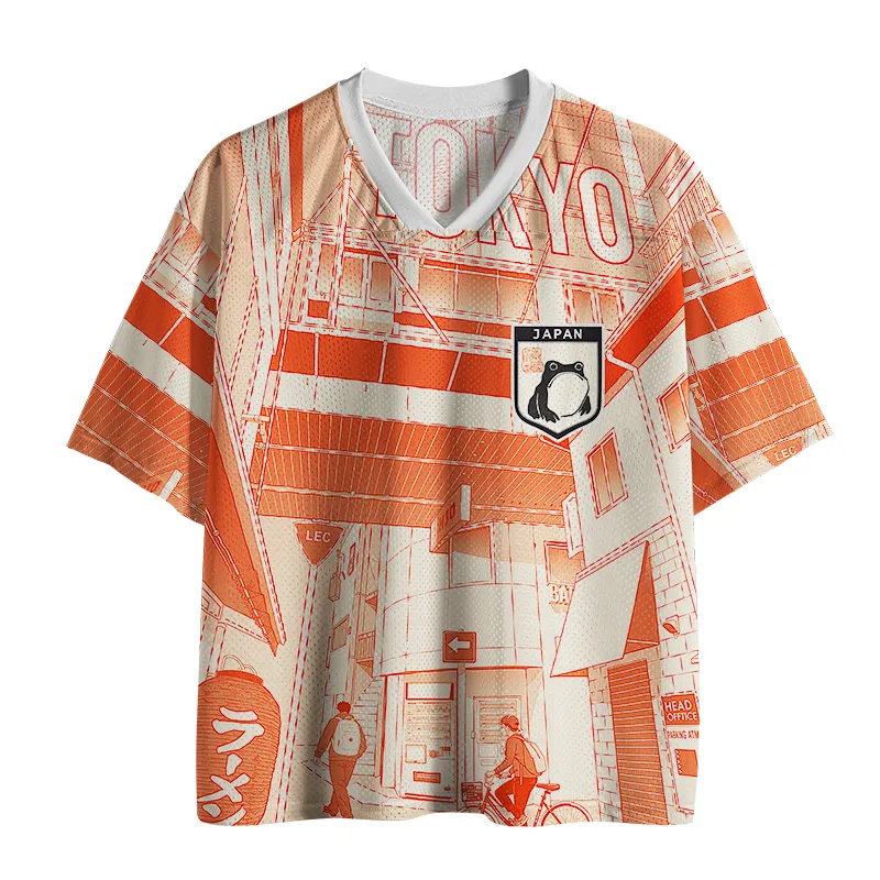 Tokyo-Tiger Tokyo Street Corner Japanese Mesh Jersey