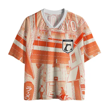 Tokyo-Tiger Tokyo Street Corner Japanese Mesh Jersey