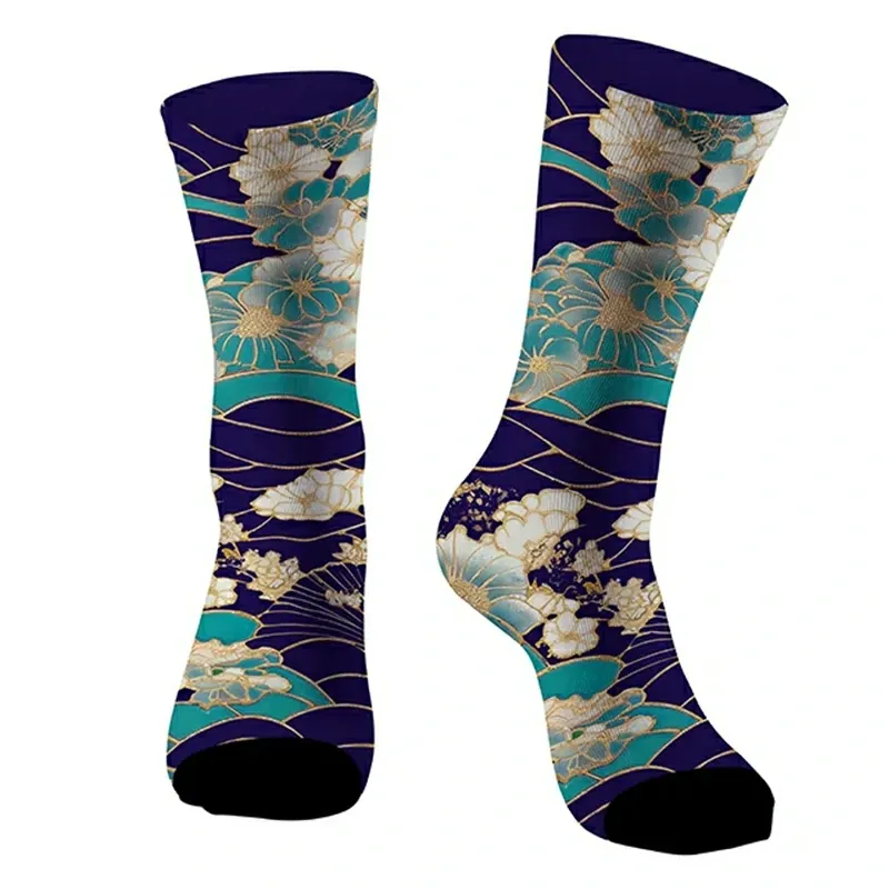 Tokyo-Tiger Floral Fanfare Socks