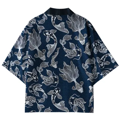 Tokyo-Tiger Japanese Koi Kimono Cardigan