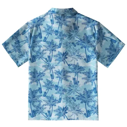 Tokyo-Tiger Tropical Palm Aloha Hawaiian Shirt