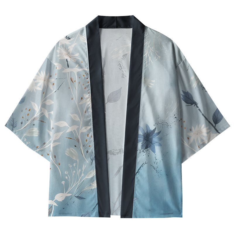 Tokyo-Tiger Serene Botanical Beauty Kimono Cardigan