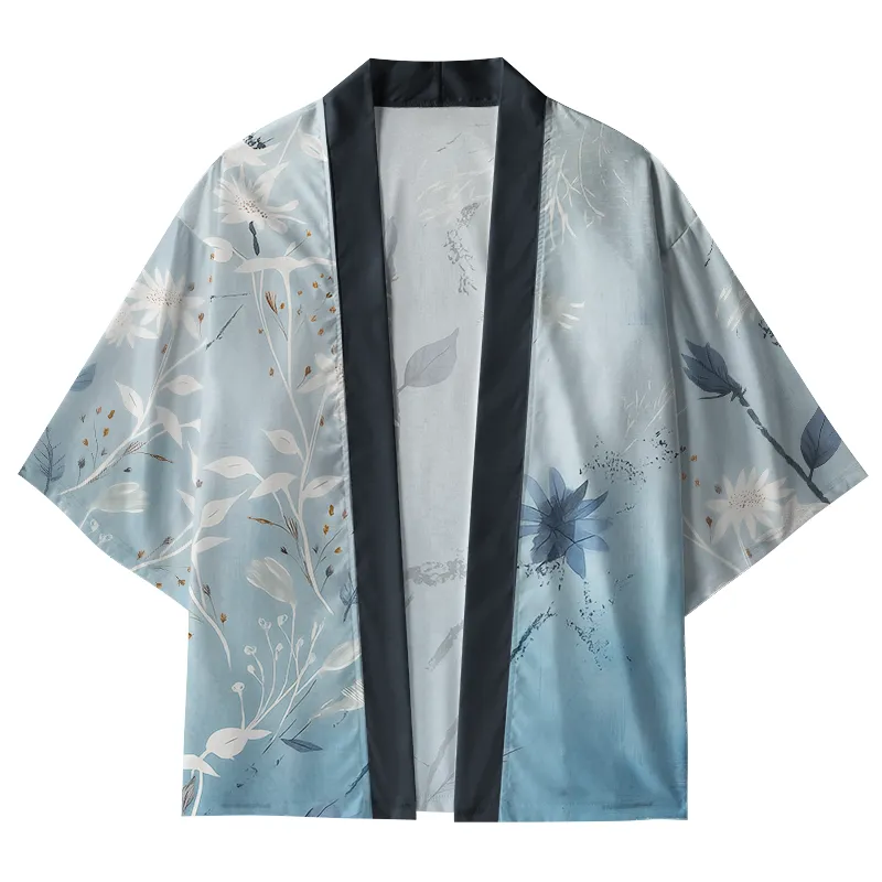 Tokyo-Tiger Serene Botanical Beauty Kimono Cardigan