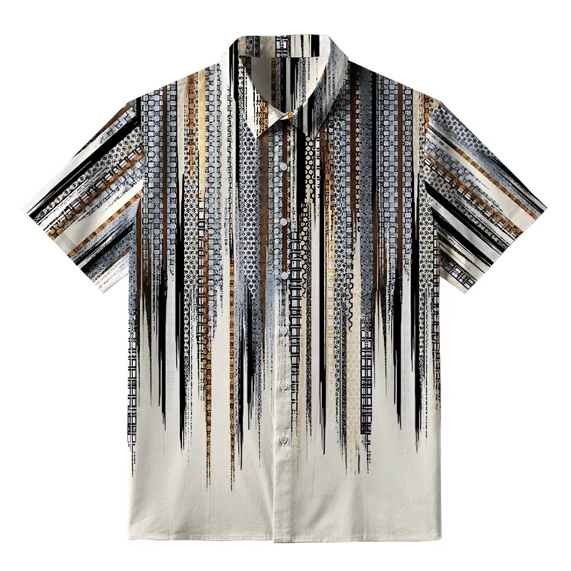 Tokyo-Tiger Japanese Pattern Button-up Shirt