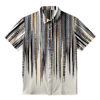 Tokyo-Tiger Japanese Pattern Button-up Shirt