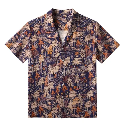 Tokyo-Tiger Autumn Forest Aloha Hawaiian Shirt