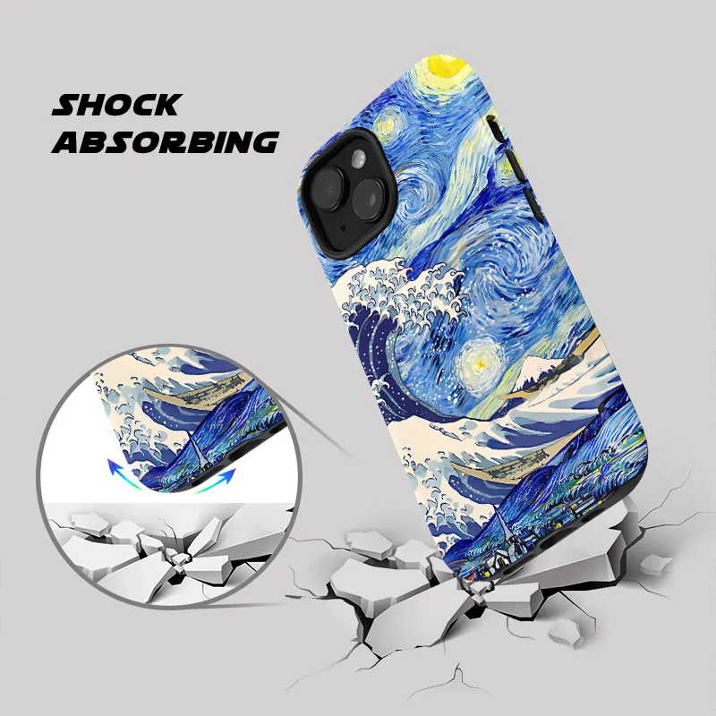 Tokyo-Tiger Waves Under The Starry Night Phone Case