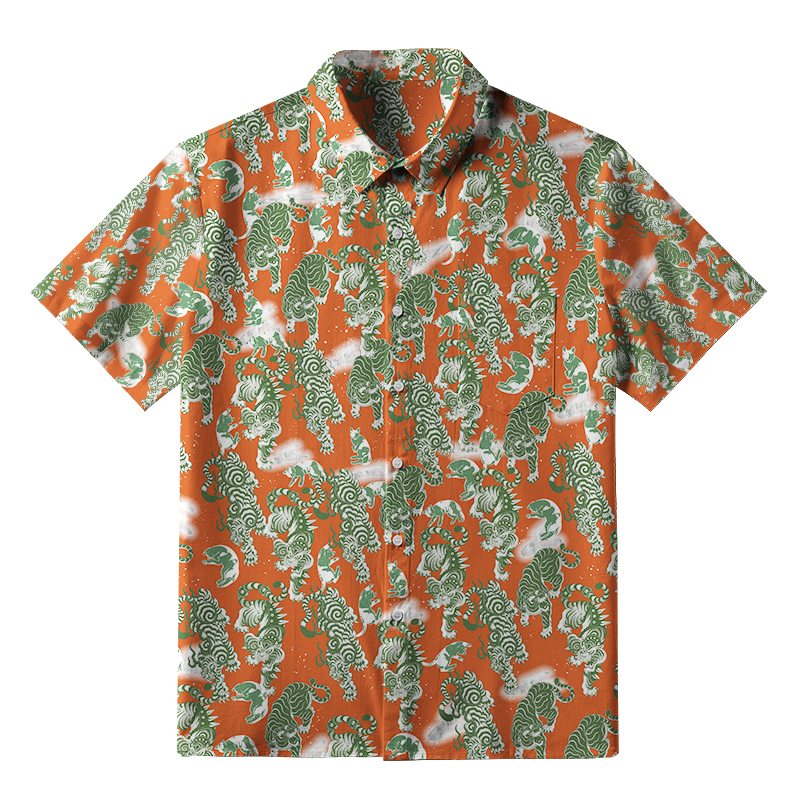 Tokyo-Tiger Hundred Tigers Button-up Shirt