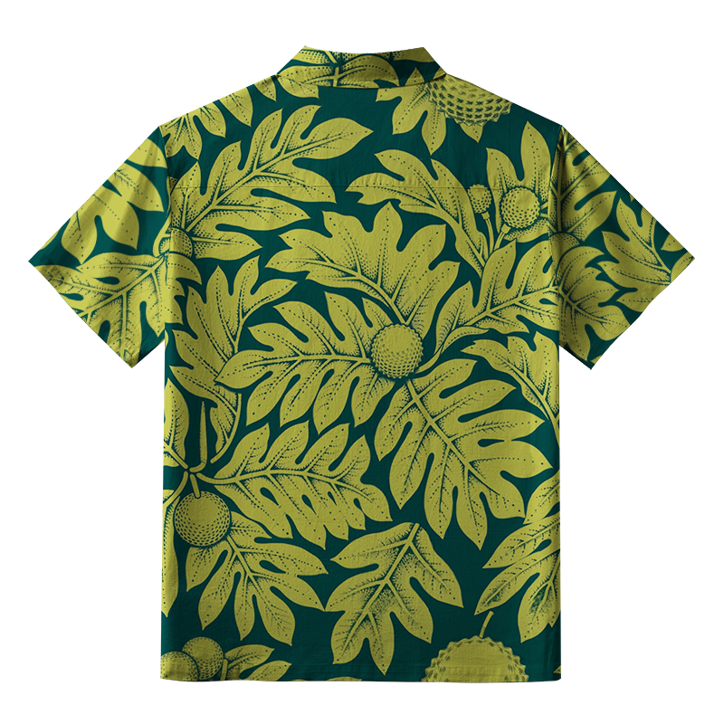Tokyo-Tiger Exotic Botanical Button-up Shirt