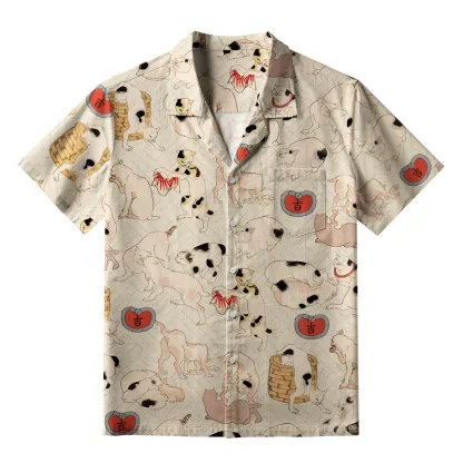 Tokyo-Tiger Cats Frolic Aloha Hawaiian Shirt