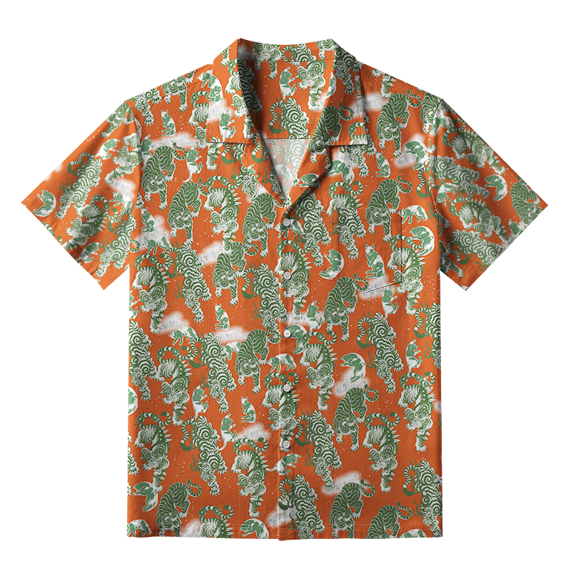 Tokyo-Tiger Hundred Tigers Aloha Hawaiian Shirt