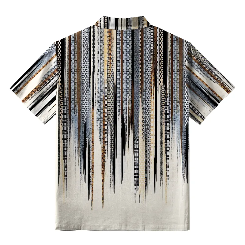 Tokyo-Tiger Japanese Pattern Button-up Shirt