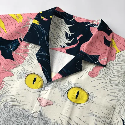 Tokyo-Tiger Mystical Cats Aloha Hawaiian Shirt