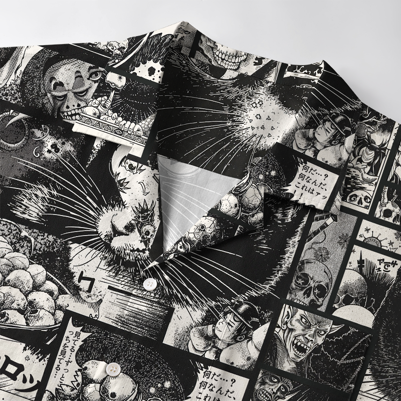 Tokyo-Tiger Cat Collecting Eyeballs Aloha Hawaiian Shirt