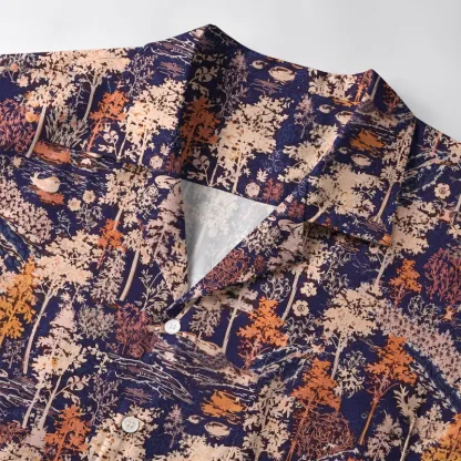 Tokyo-Tiger Autumn Forest Aloha Hawaiian Shirt