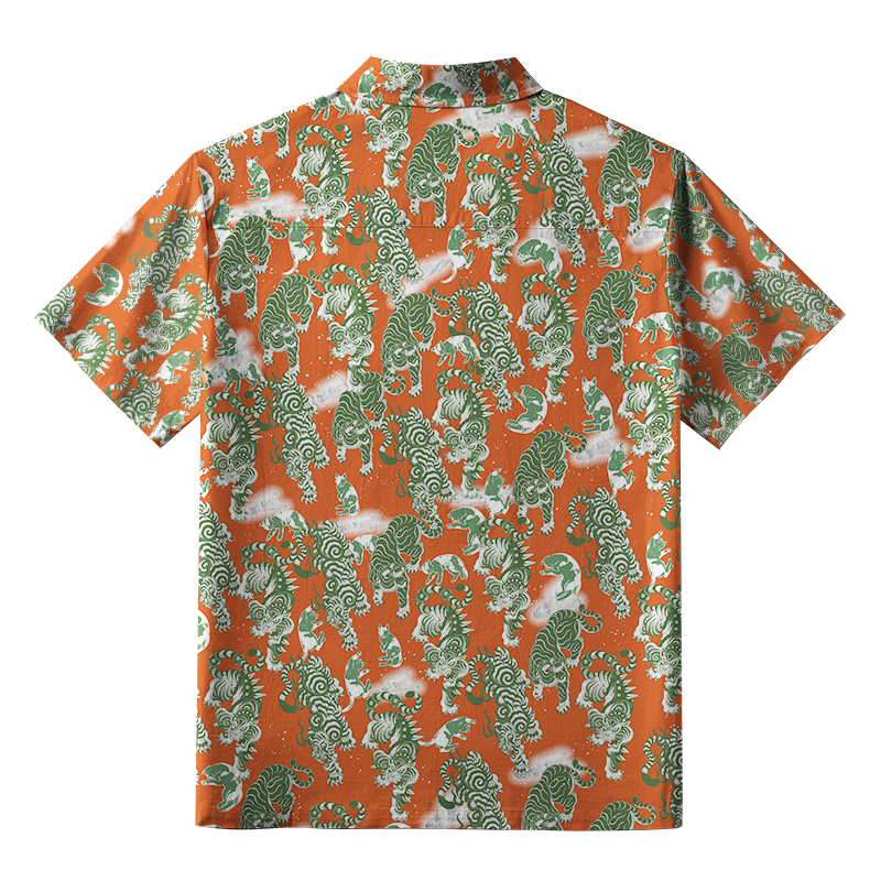 Tokyo-Tiger Hundred Tigers Aloha Hawaiian Shirt