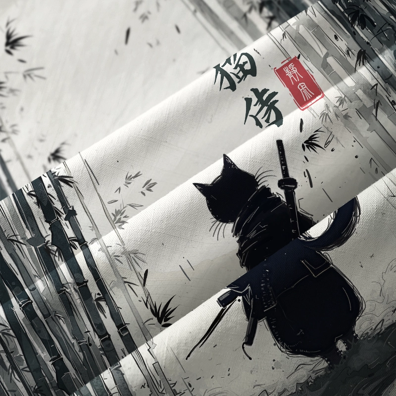 Tokyo-Tiger Samurai Cat In The Bamboo Forest Aloha Hawaiian Shirt