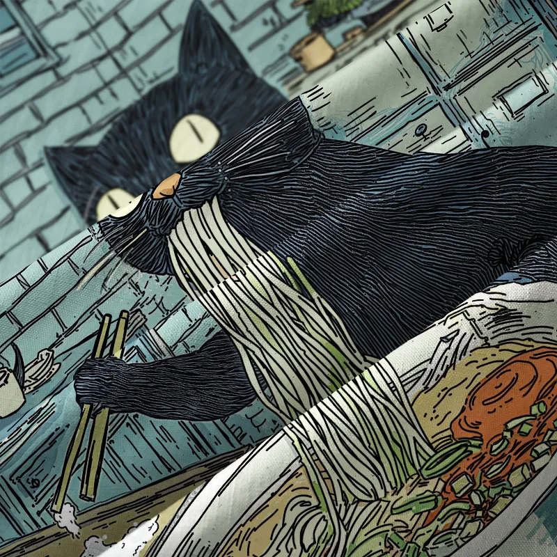 Tokyo-Tiger Cat In The Ramen Shop Aloha Hawaiian Shirt