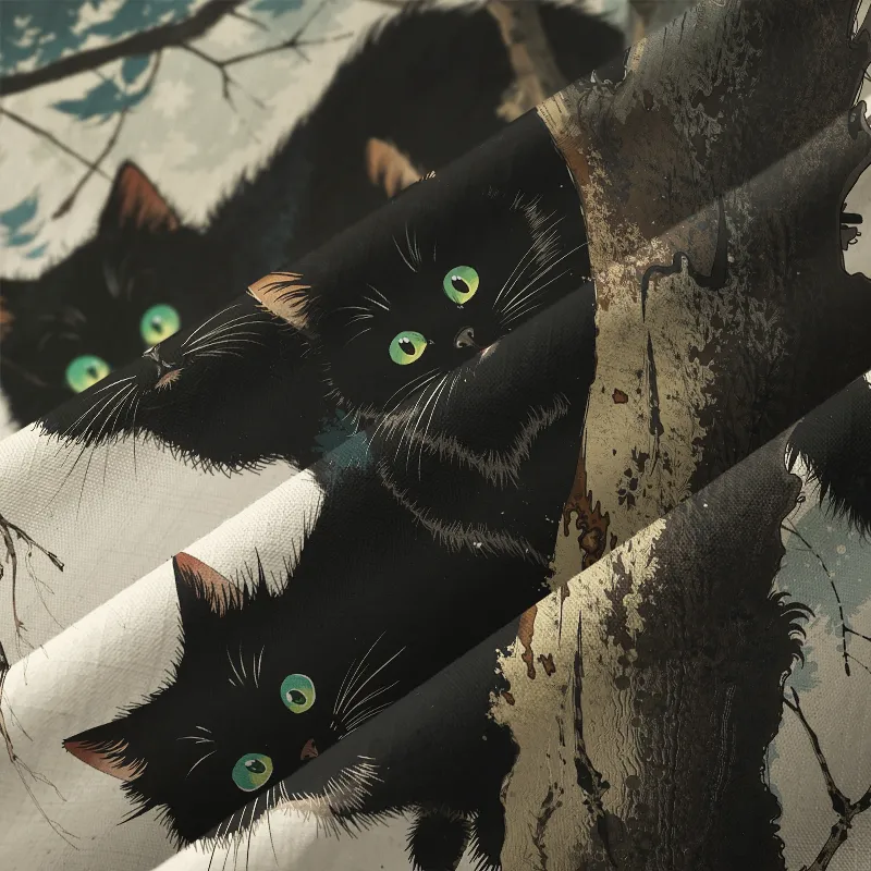 Tokyo-Tiger Three Shocked Cats On A Branch Aloha Hawaiian Shirt