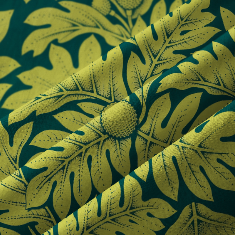 Tokyo-Tiger Exotic Botanical Button-up Shirt