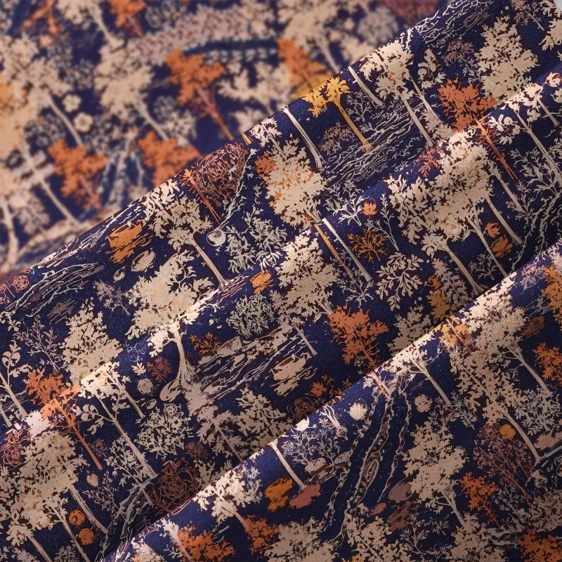 Tokyo-Tiger Autumn Forest Button-up Shirt