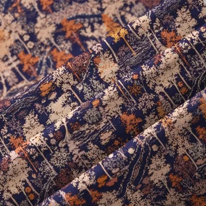 Tokyo-Tiger Autumn Forest Button-up Shirt