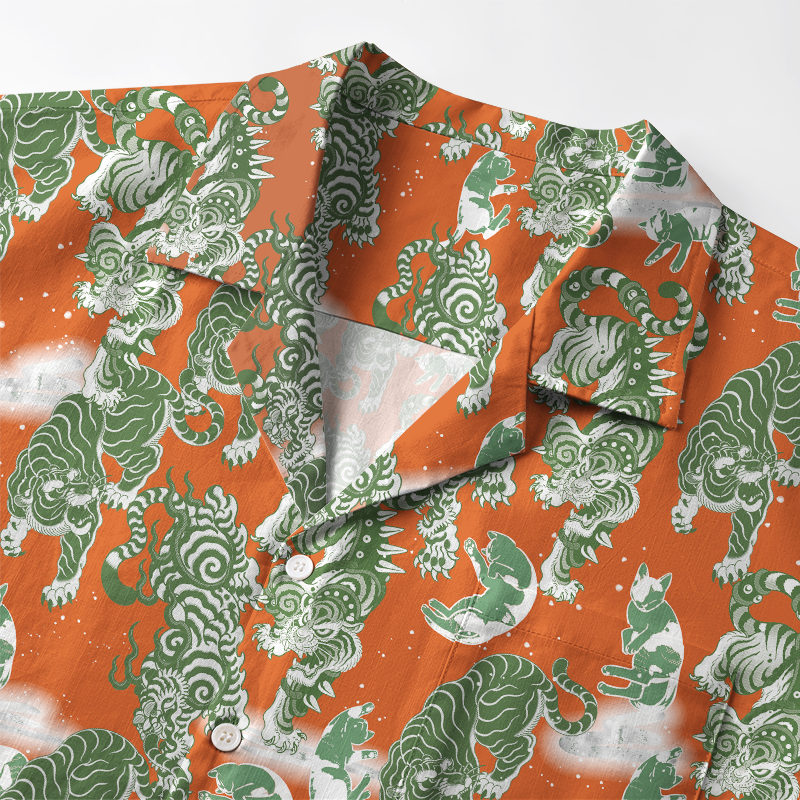 Tokyo-Tiger Hundred Tigers Aloha Hawaiian Shirt