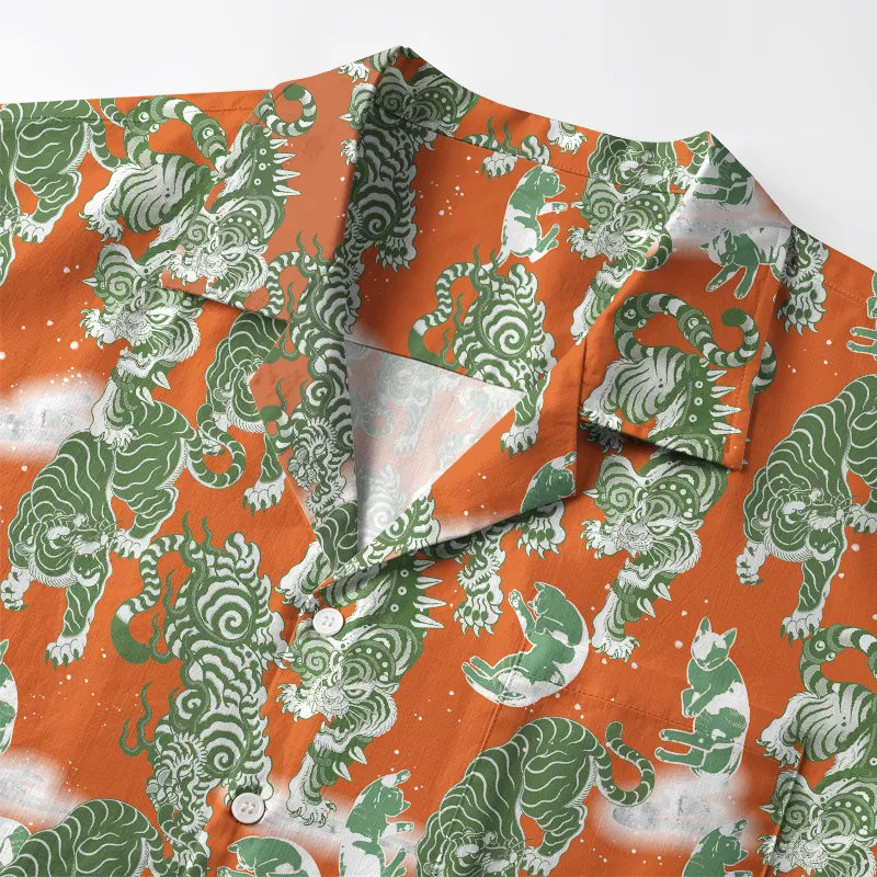 Tokyo-Tiger Hundred Tigers Aloha Hawaiian Shirt