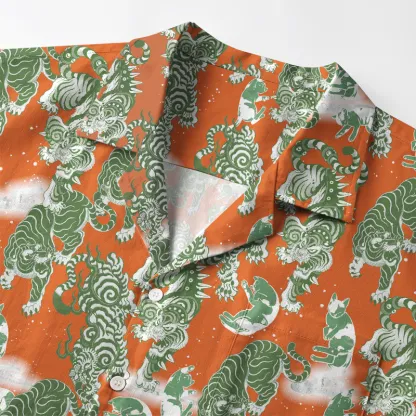 Tokyo-Tiger Hundred Tigers Aloha Hawaiian Shirt