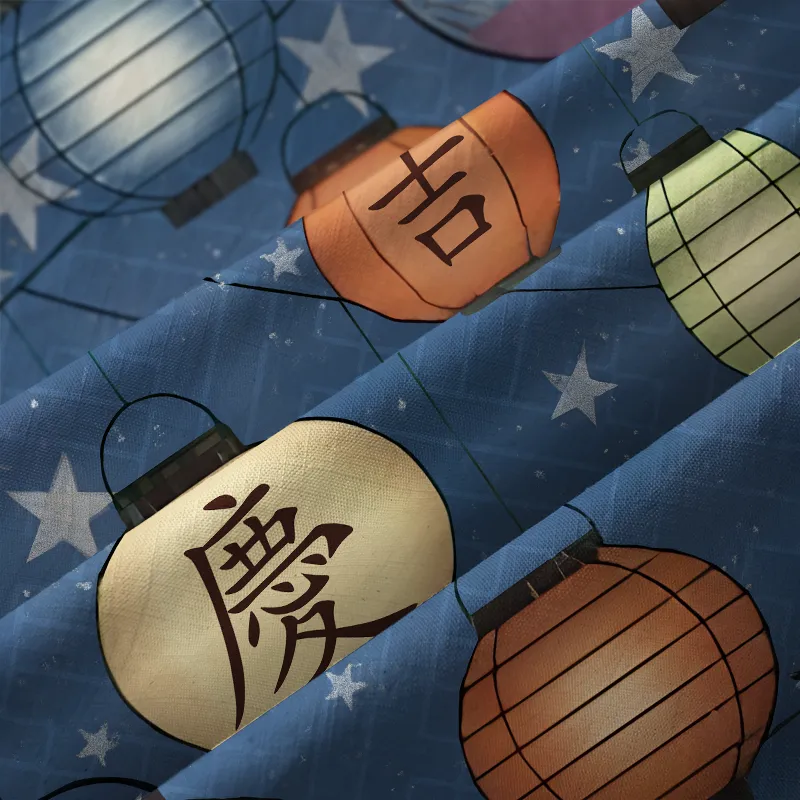 Tokyo-Tiger Starlit Lanterns Aloha Hawaiian Shirt