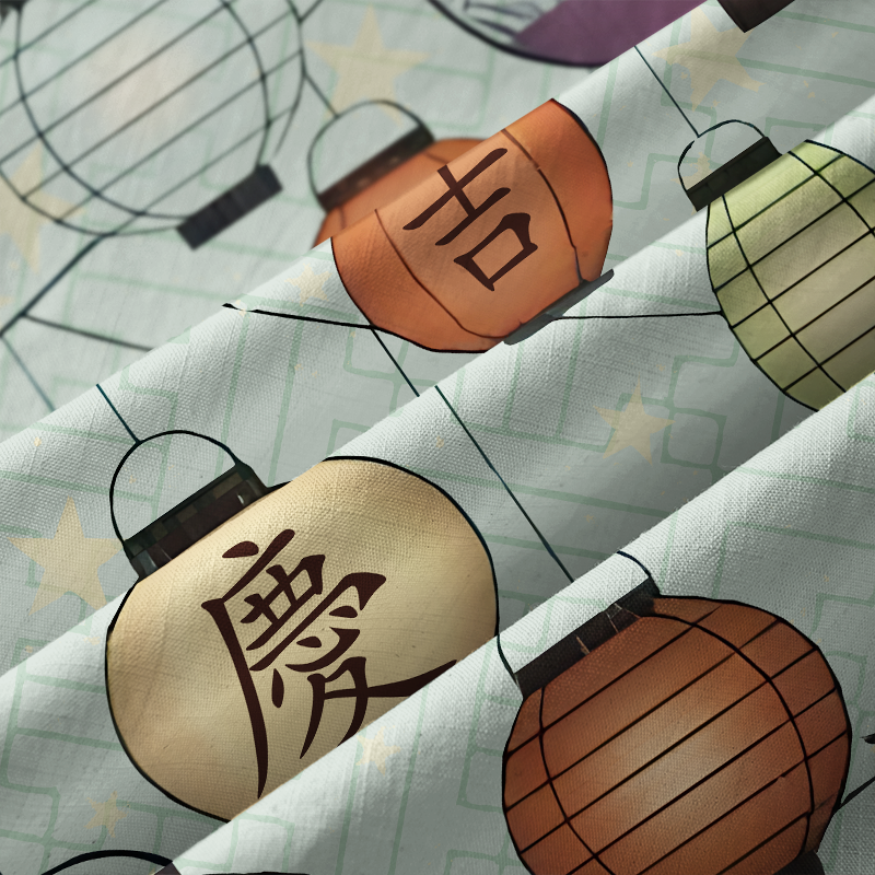 Tokyo-Tiger Starlit Lanterns Japanese Aloha Hawaiian Shirt