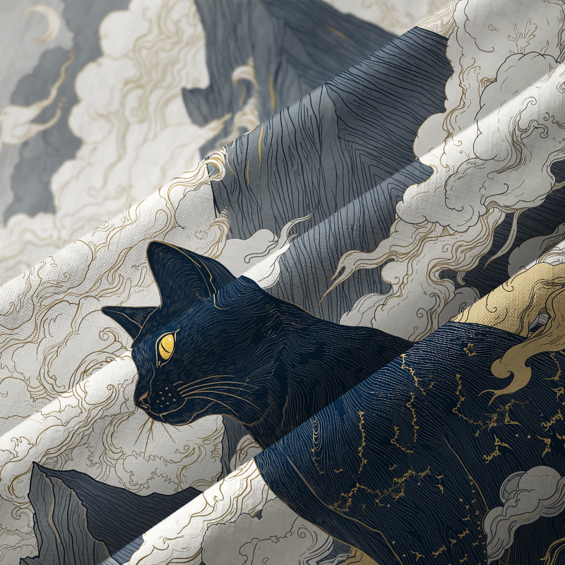 Tokyo-Tiger Cat Amidst Majestic Peaks Aloha Hawaiian Shirt