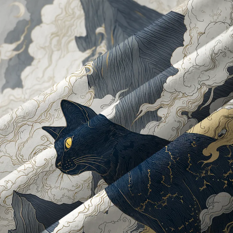 Tokyo-Tiger Cat Amidst Majestic Peaks Aloha Hawaiian Shirt