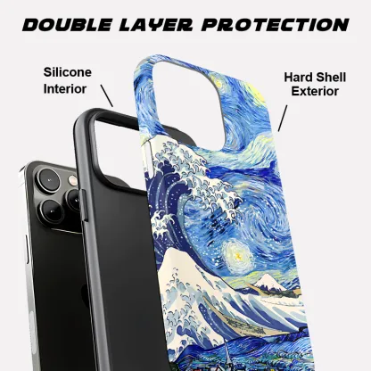 Tokyo-Tiger Waves Under The Starry Night Phone Case
