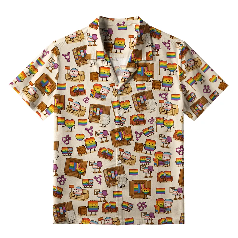 Tokyo-Tiger Pride Rainbow Sushi Aloha Hawaiian Shirt