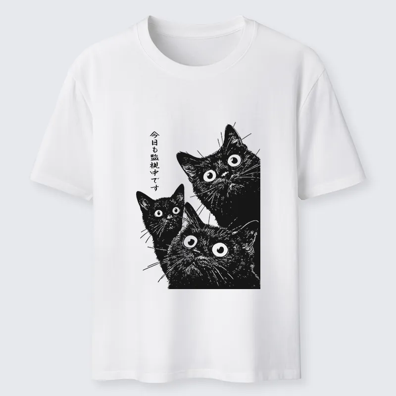 Tokyo-Tiger Three Cats Are Watching You Today Classic T-Shirt