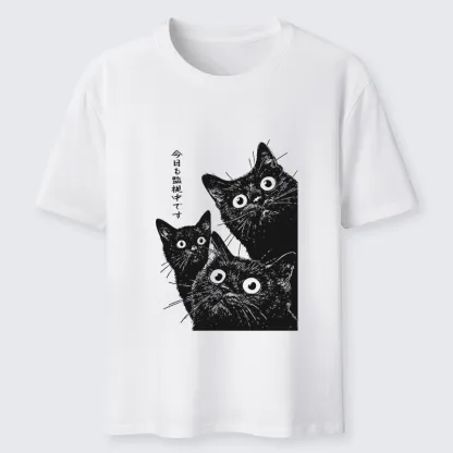 Tokyo-Tiger Three Cats Are Watching You Today Classic T-Shirt