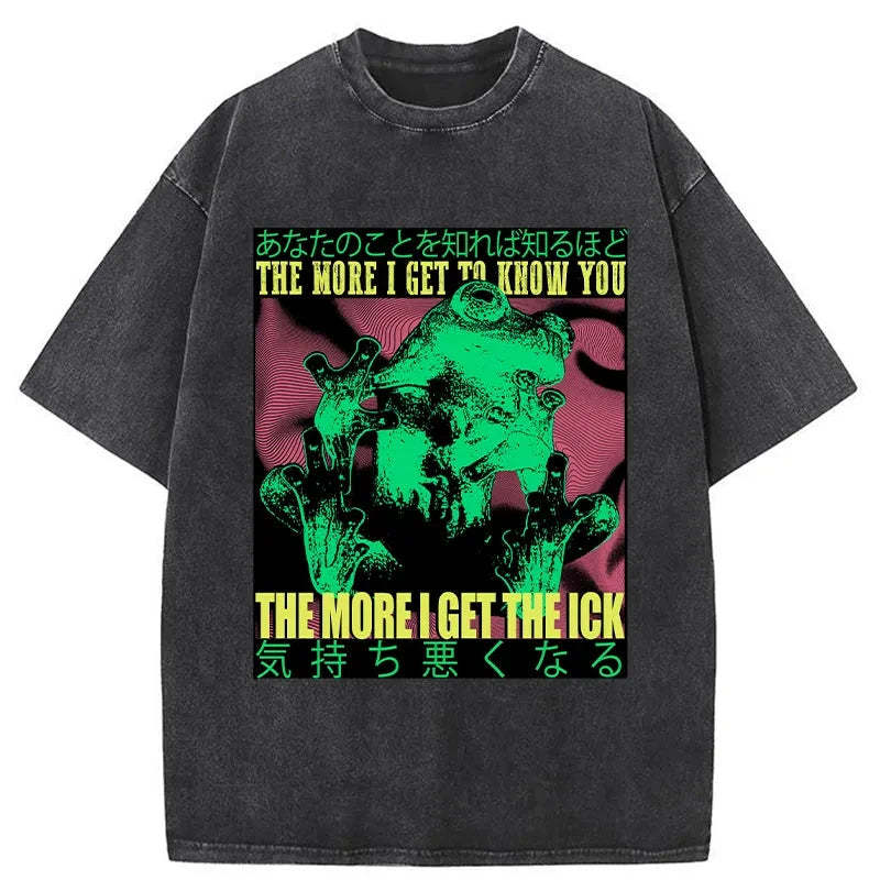 Tokyo-Tiger Scary Frog Japanese Washed T-Shirt