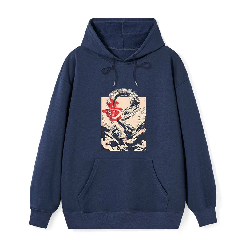 Tokyo-Tiger Sea Dragon Japanese Classic Hoodie