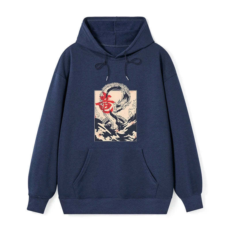 Tokyo-Tiger Sea Dragon Japanese Classic Hoodie