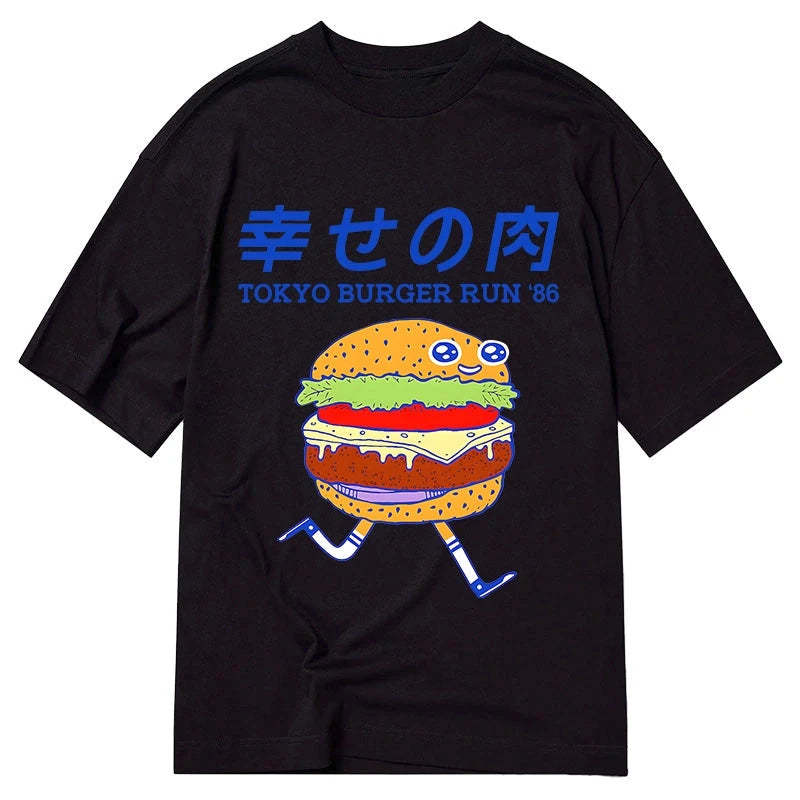 Tokyo-Tiger Tokyo Burger Run Japanese Classic T-Shirt