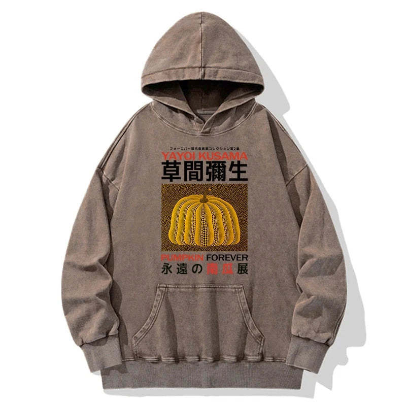 Tokyo-Tiger Forever Pumpkin Exhibition Japanese Washed Hoodie
