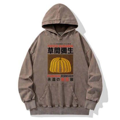 Tokyo-Tiger Forever Pumpkin Exhibition Japanese Washed Hoodie