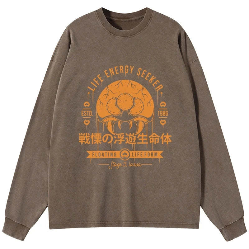 Tokyo-Tiger The Dangerous Larva Washed Long Sleeve T-Shirt Sale