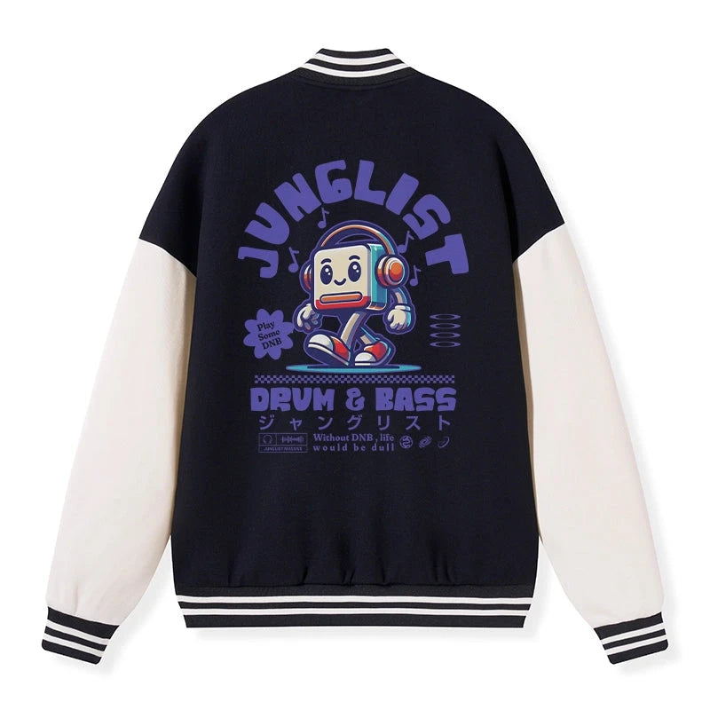Tokyo-Tiger Junglist DNB Japan Embroidery Varsity Jacket