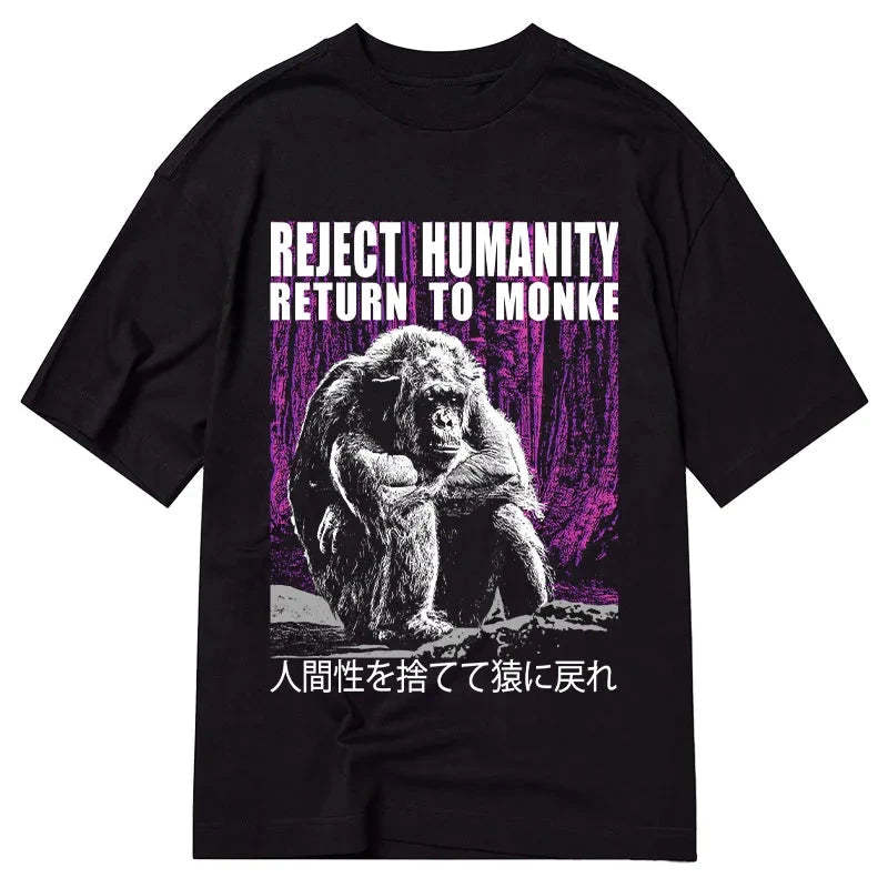 Tokyo-Tiger Reject Humanity Return To Monkey Classic T-Shirt Sale