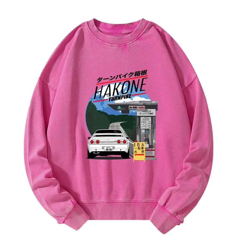 Tokyo-Tiger Hakone Nissan Skyline R32 JDM Washed Sweatshirt