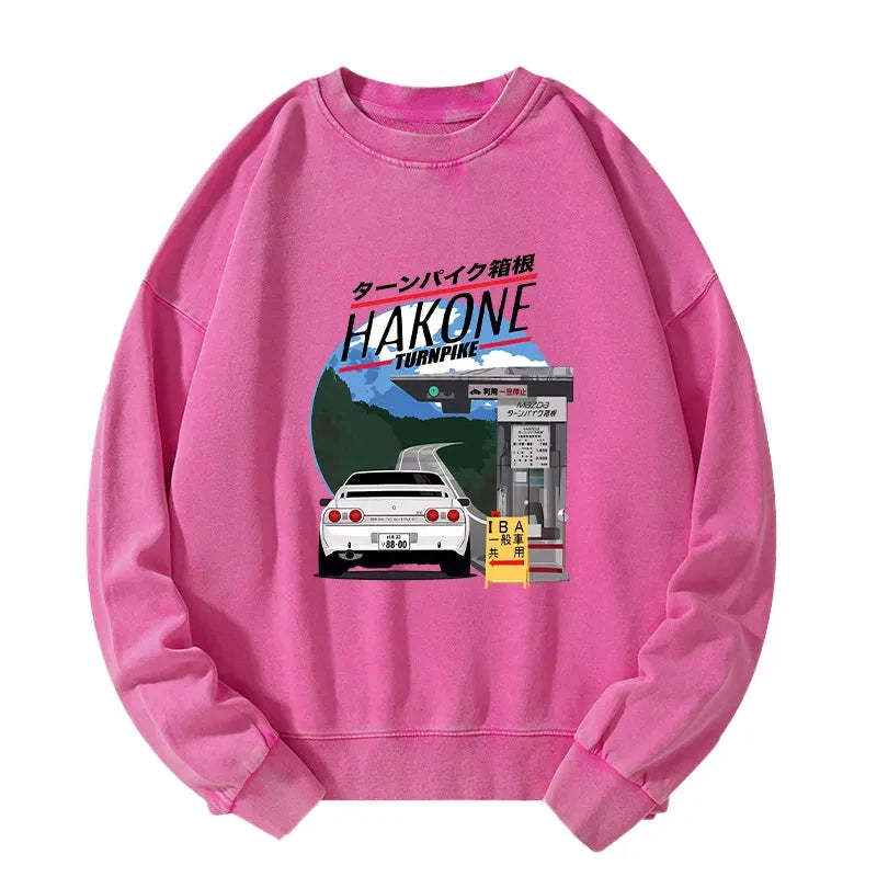 Tokyo-Tiger Hakone Nissan Skyline R32 JDM Washed Sweatshirt