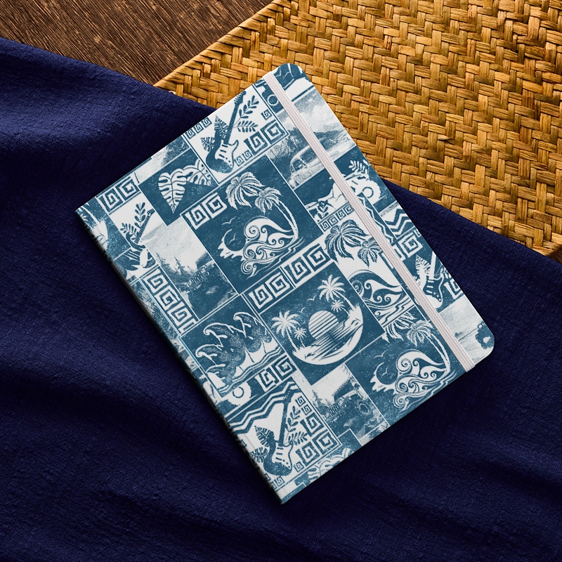 Tokyo-Tiger Tropical Island Collage Notebook
